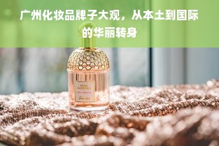 广州化妆品牌子大观，从本土到国际的华丽转身