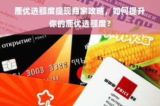 鹿优选额度提现商家攻略，如何提升你的鹿优选额度？
