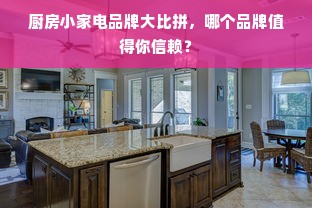厨房小家电品牌大比拼，哪个品牌值得你信赖？