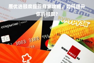 鹿优选额度提现商家攻略，如何提升你的额度？