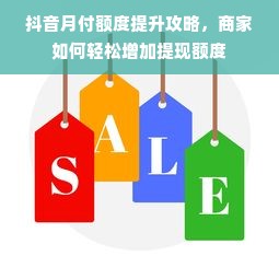 抖音月付额度提升攻略，商家如何轻松增加提现额度