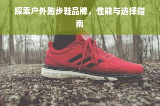 探索户外跑步鞋品牌，性能与选择指南