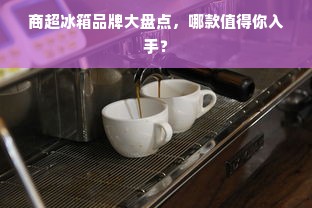 商超冰箱品牌大盘点，哪款值得你入手？