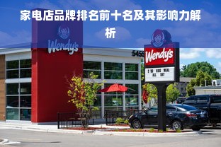 家电店品牌排名前十名及其影响力解析