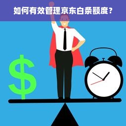 如何有效管理京东白条额度？