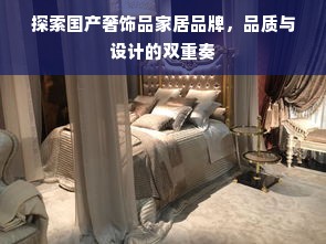探索国产奢饰品家居品牌，品质与设计的双重奏