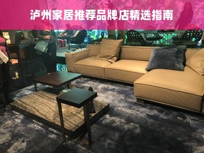 泸州家居推荐品牌店精选指南