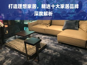 打造理想家居，精选十大家居品牌深度解析