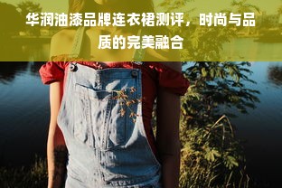 华润油漆品牌连衣裙测评，时尚与品质的完美融合