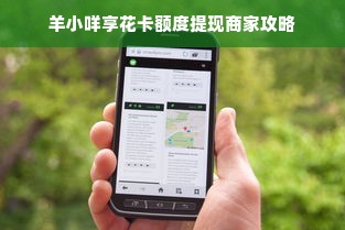 羊小咩享花卡额度提现商家攻略