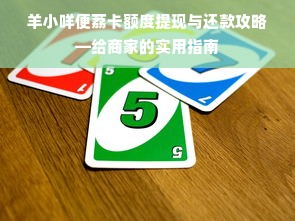 羊小咩便荔卡额度提现与还款攻略—给商家的实用指南