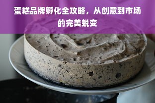 蛋糕品牌孵化全攻略，从创意到市场的完美蜕变