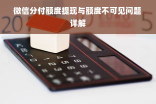微信分付额度提现与额度不可见问题详解