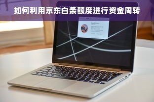 如何利用京东白条额度进行资金周转