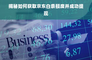 揭秘如何获取京东白条额度并成功提现