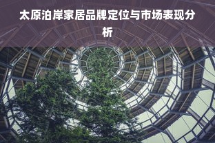 太原泊岸家居品牌定位与市场表现分析