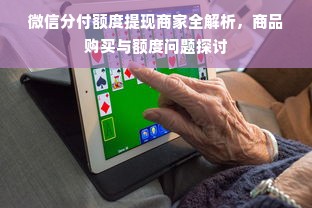 微信分付额度提现商家全解析，商品购买与额度问题探讨