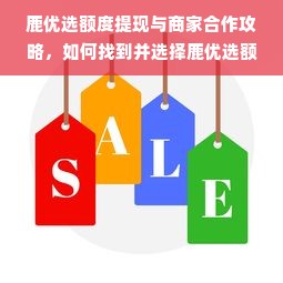 鹿优选额度提现与商家合作攻略，如何找到并选择鹿优选额度的钱？