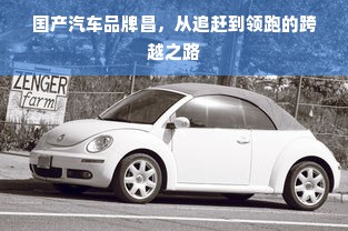 国产汽车品牌昌，从追赶到领跑的跨越之路