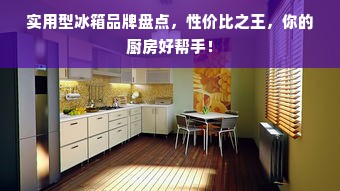 实用型冰箱品牌盘点，性价比之王，你的厨房好帮手！