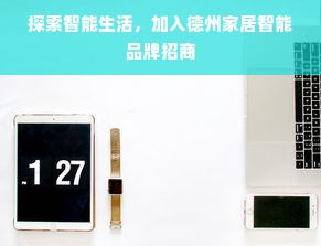探索智能生活，加入德州家居智能品牌招商