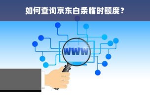 如何查询京东白条临时额度？