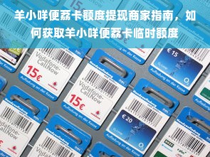 羊小咩便荔卡额度提现商家指南，如何获取羊小咩便荔卡临时额度