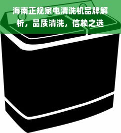 海南正规家电清洗机品牌解析，品质清洗，信赖之选