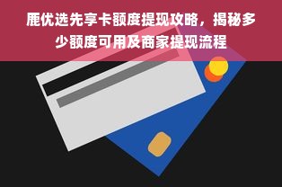 鹿优选先享卡额度提现攻略，揭秘多少额度可用及商家提现流程