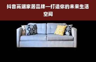 抖音高端家居品牌—打造你的未来生活空间