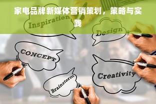 家电品牌新媒体营销策划，策略与实践