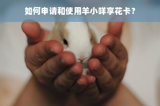 如何申请和使用羊小咩享花卡？