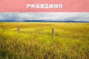 户外高原品牌排行