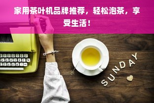 家用茶叶机品牌推荐，轻松泡茶，享受生活！