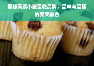 揭秘高端小罐蛋糕品牌，品味与品质的完美融合