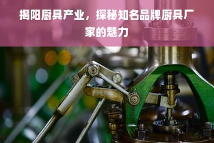 揭阳厨具产业，探秘知名品牌厨具厂家的魅力
