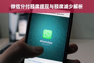 微信分付额度提现与额度减少解析