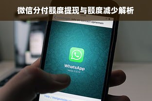 微信分付额度提现与额度减少解析