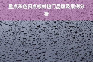 盘点灰色闪点板材热门品牌及案例分析