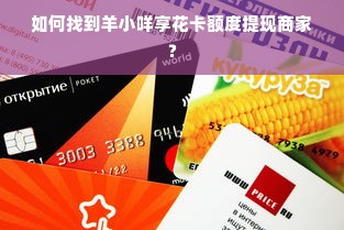 如何找到羊小咩享花卡额度提现商家？