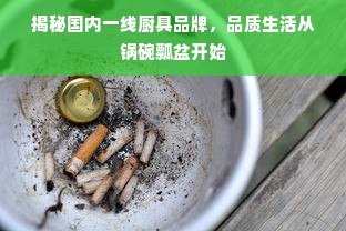 揭秘国内一线厨具品牌，品质生活从锅碗瓢盆开始