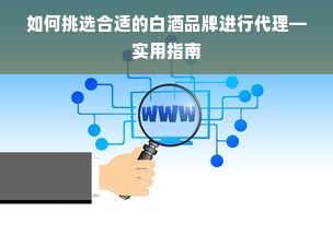 如何挑选合适的白酒品牌进行代理—实用指南