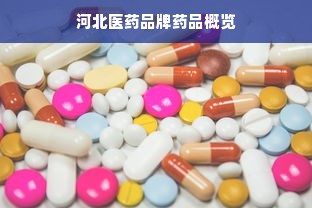 河北医药品牌药品概览