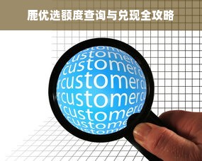 鹿优选额度查询与兑现全攻略
