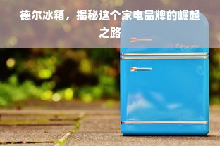 德尔冰箱，揭秘这个家电品牌的崛起之路
