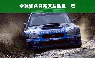 全球知名日系汽车品牌一览