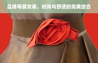 品牌母婴女装，时尚与舒适的完美结合