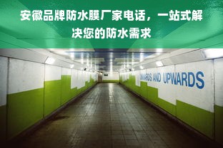 安徽品牌防水膜厂家电话，一站式解决您的防水需求