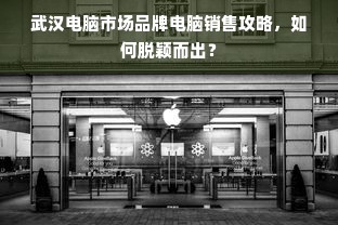武汉电脑市场品牌电脑销售攻略，如何脱颖而出？
