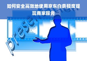 如何安全高效地使用京东白条额度提现商家服务